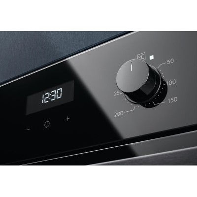 Духова шафа Electrolux електрична, 65л, А, пара, дисплей, конвекція, телескопічні напрямні, чорний (EOD5H70BZ)