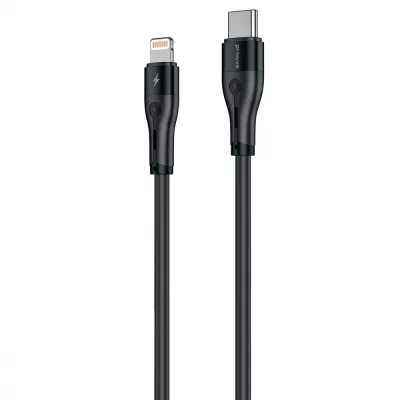 Кабель Proove Soft Silicone Type-C to Lightning 27W (2m) (CCSO27002121) black