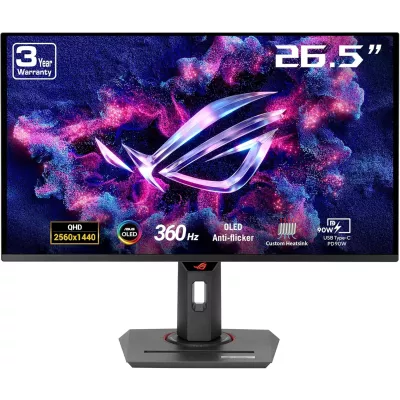 Монітор Asus 26.5" ROG Strix XG27ACDNG 2xHDMI, DP, USB-C, 3xUSB, OLED, 2560x1440, 360Hz, 0.03ms, DCI-P3 99%, AdaptiveSync, Pivot