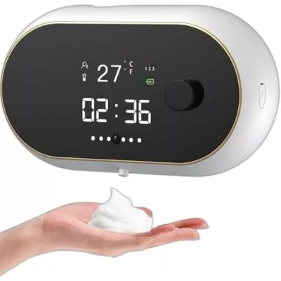 Автоматичний сенсорний настінний диспенсер з годинником MYX-W2 Білий