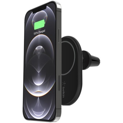 Автомобільний тримач смартфона Belkin Wireless Magnetic Qi (WIC004BTBK-NC) чорний