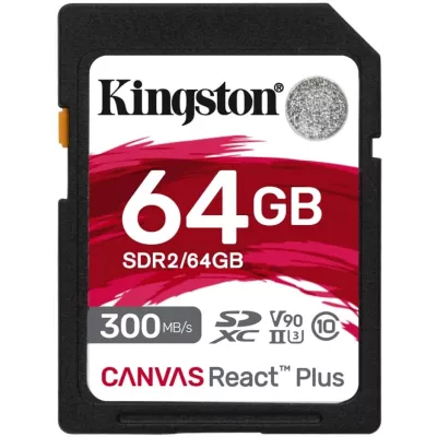 Карта пам'яті Kingston SD 64GB C10 UHS-II U3 R300/W260MB/s (SDR2/64GB)