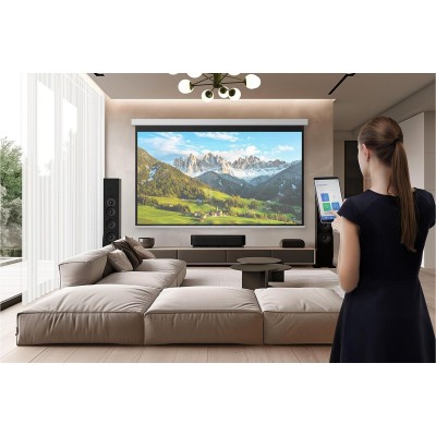 Проєктор ультракороткофокусный Epson EH-QS100B UHD, 4500 lm, LASER, 0.16,  чорний