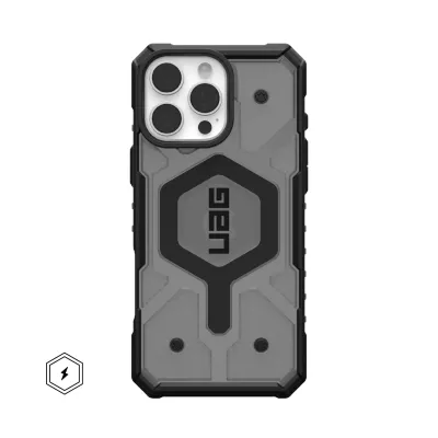 Чохол UAG для iPhone 16 Pro Max, Pathfinder Clear Magsafe, Ash (114465113131)