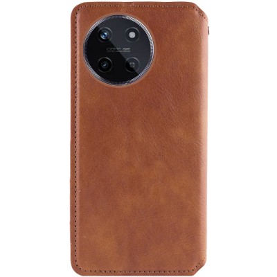 Шкіряний чохол-книжка GETMAN Cubic (PU) для Realme 11 4G Коричневий Шкіряний чохол-книжка GETMAN Cubic (PU) для Realme 11 4G Коричневий