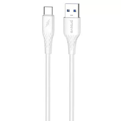 Кабель Proove GridLine USB to Type-C 3A (1m) white (CCGL15001202)