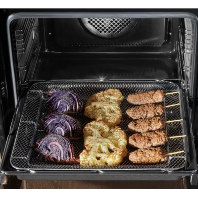 Плита Hansa комбінована, 77л, 60x60см, дисплей, конвекція, чавун, білий (FCMW69329)