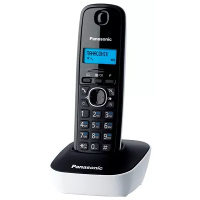 Радіотелефон DECT Panasonic KX-TG1611UAW, чорно-білий