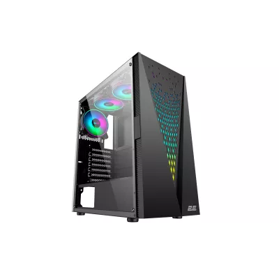 Корпус 2E GAMING Galaxy G2055 без БЖ 2xUSB3.0, 1xUSB2.0, 3x120мм ARGB, VGA 345мм, LCS ready, HUB, TG Side Panel, ATX, чорний (2E