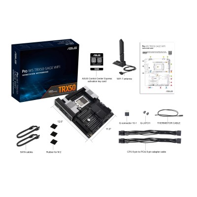 Материнська плата серверна ASUS PRO WS TRX50-SAGE WIFI sTR5 TRX50 4xDDR5 M.2 WiFi BT CEB (90MB1FZ0-M0EAY0) Материнська плата серверна ASUS PRO WS TRX50-SAGE WIFI sTR5 TRX50 4xDDR5 M.2 WiFi BT CEB (90MB1FZ0-M0EAY0)