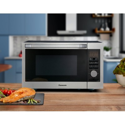 Мікрохвильова піч Panasonic , 30л, електр.керув., 1000Вт, гриль, дисплей, нерж (NN-C69MSZPE) Мікрохвильова піч Panasonic , 30л, електр.керув., 1000Вт, гриль, дисплей, нерж (NN-C69MSZPE)