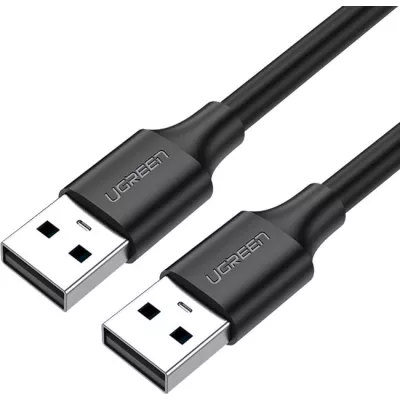 Кабель UGREEN US102 USB 2.0 A Male To A Male Cable 1.5m Black (10310)
