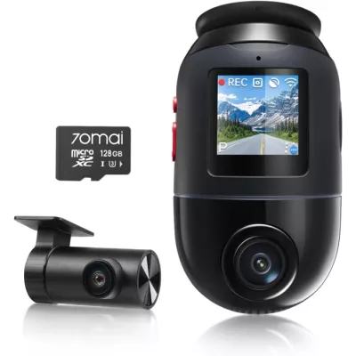 Відеореєстратор 70mai Dash Cam X800-2 Omni 128GB Black +RC14 Rear Camera Set