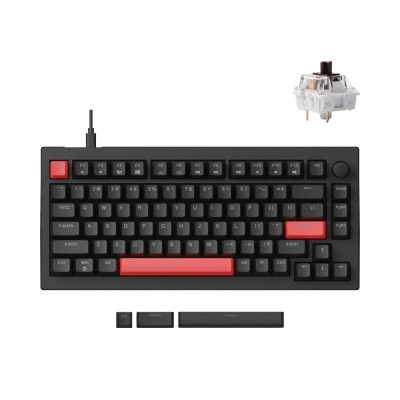 Клавіатура механічна Lemokey X4 84Key, Keychron Brown, USB-A, QMK/VIA, Hot-Swap, EN/UKR, RGB, чорний Клавіатура механічна Lemokey X4 84Key, Keychron Brown, USB-A, QMK/VIA, Hot-Swap, EN/UKR, RGB, чорний