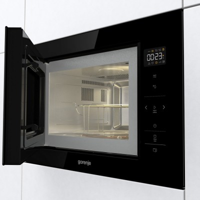Мікрохвильова піч Gorenje вбудовувана, 25л, електр. управл., 900Вт, гриль, дисплей, чорний (BM251SG2BG) Мікрохвильова піч Gorenje вбудовувана, 25л, електр. управл., 900Вт, гриль, дисплей, чорний (BM251SG2BG)