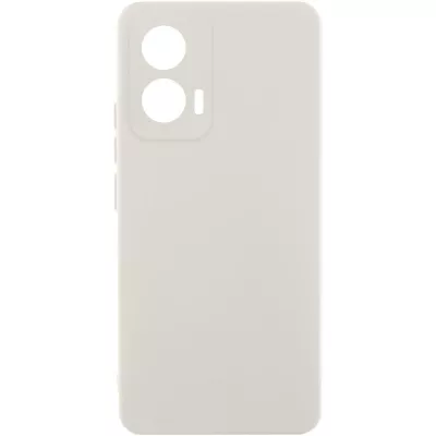 Чохол Silicone Cover Lakshmi Full Camera (AAA) для Motorola Edge 60 Pro Білий / White