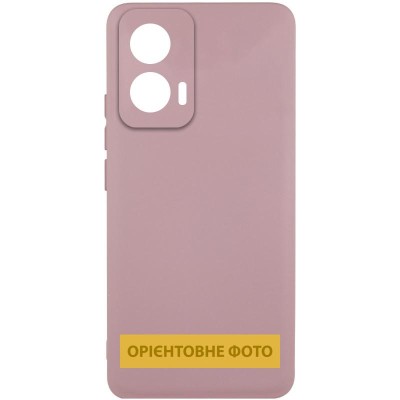 Чохол Silicone Cover Lakshmi Full Camera (AAA) для Motorola Moto G15 4G Рожевий / Pink Sand