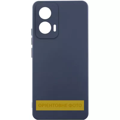 Чохол Silicone Cover Lakshmi Full Camera (AAA) для Motorola Moto G15 4G Темно-синій / Midnight blue