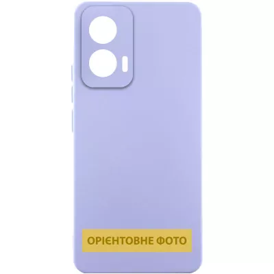 Чохол Silicone Cover Lakshmi Full Camera (AAA) для Motorola Moto G55 5G Бузковий / Dasheen