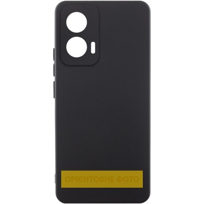 Чохол Silicone Cover Lakshmi Full Camera (AAA) для Motorola Moto G75 5G Чорний / Black