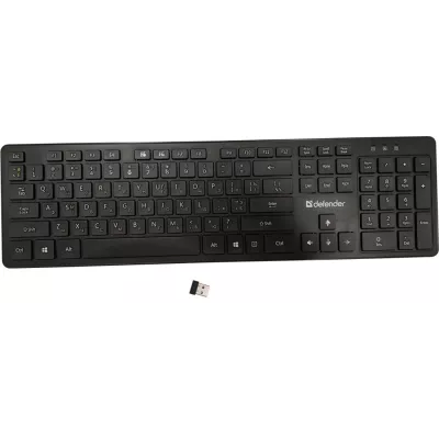 Клавіатура DEFENDER (450950) Defender Comfort MT, чорна, 2.4 GHz