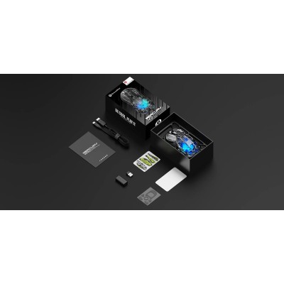 Миша GravaStar Mercury M2, BT/WL/USB-A, RGB, чорно-прозорий