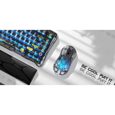 Миша GravaStar Mercury M2, BT/WL/USB-A, RGB, чорно-прозорий