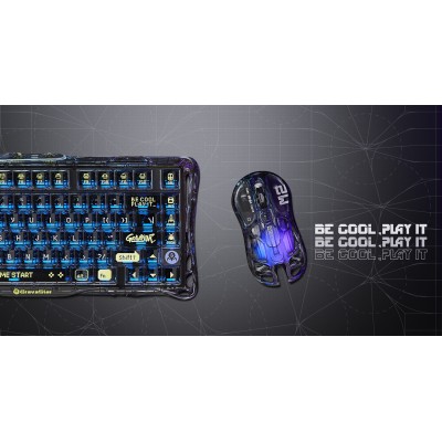 Миша GravaStar Mercury M2, BT/WL/USB-A, RGB, чорно-прозорий