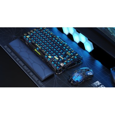 Миша GravaStar Mercury M2, BT/WL/USB-A, RGB, чорно-прозорий