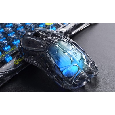 Миша GravaStar Mercury M2, BT/WL/USB-A, RGB, чорно-прозорий