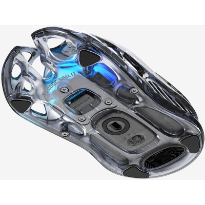 Миша GravaStar Mercury M2, BT/WL/USB-A, RGB, чорно-прозорий