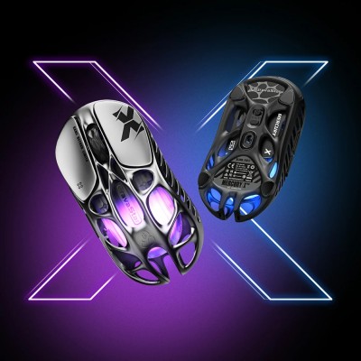 Миша GravaStar Mercury X, BT/WL/USB-A, RGB, сірий