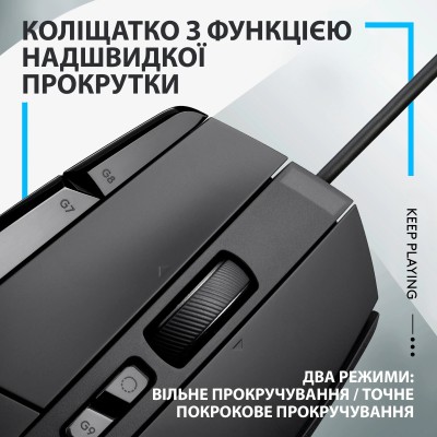 Миша LOGITECH G502 X, Black, USB (910-006138)