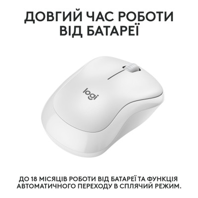Миша LOGITECH M240 Silent Bluetooth, Off White