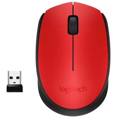 Миша LOGITECH Wireless Mouse M171 червоний
