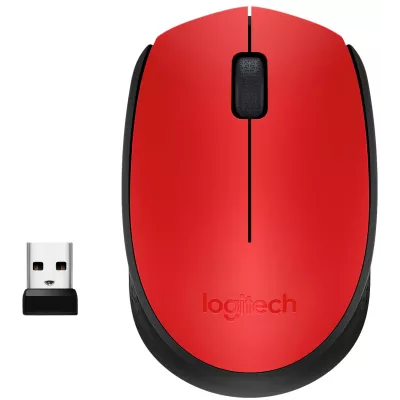 Миша LOGITECH Wireless Mouse M171 червоний