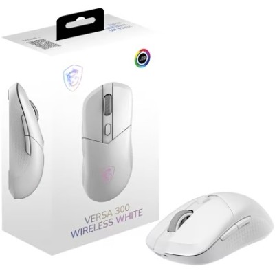 Миша MSI VERSA 300 W WHITE, WIRELESS, RGB, WL, білий