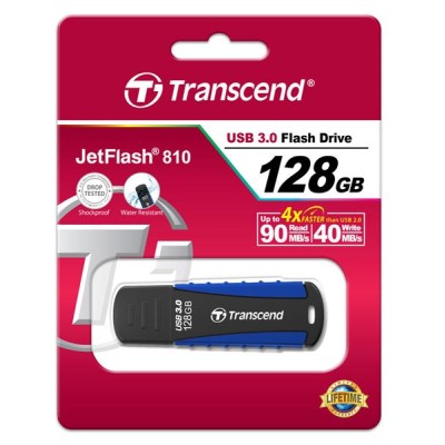 Накопичувач Transcend 128GB USB 3.1 Type-A JetFlash 810 Rugged (TS128GJF810) Накопичувач Transcend 128GB USB 3.1 Type-A JetFlash 810 Rugged (TS128GJF810)