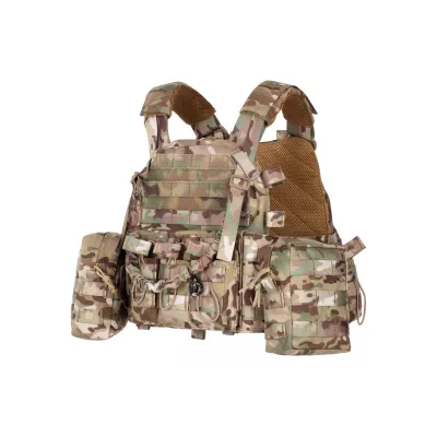 Плитоноска 2Е, Тип 1, з кишенями для бічного захисту і підсумками, Молле, камуфляж