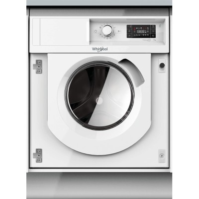 Пральна машина Whirlpool вбудована фронтальна, 7кг, 1400, A+++, 60см, дисплей, пара, інвертор, білий (BIWMWG71484E)