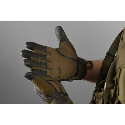 Рукавички тактичні 2E, Sensor Touch L, зелені