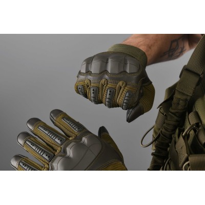 Рукавички тактичні 2E, Sensor Touch L, зелені