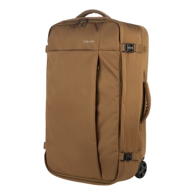 Сумка дорожня на 2-х колесах, Tucano Tugo M Trolley, 45л, поліестер, коричнева (BTRTUG-M-MC)