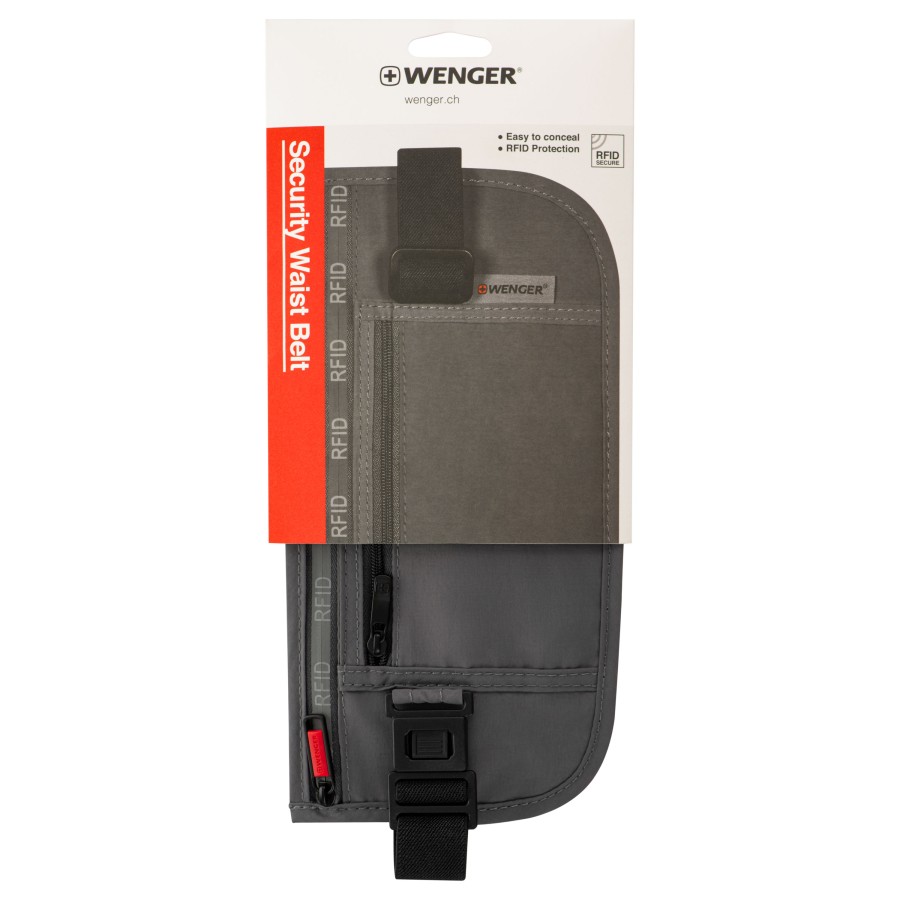 Сумка на пояс, Wenger waist belt with RFID pocket, сіра (611879) Сумка на пояс, Wenger waist belt with RFID pocket, сіра (611879)