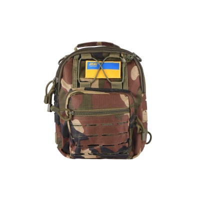 Сумка Слінг 2Е Tactical Laser Cut 2.5л, темний камуфляж (2E-MILSLIBAG-Y09L-WC)