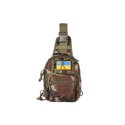 Сумка Слінг 2Е Tactical Laser Cut 2.5л, темний камуфляж (2E-MILSLIBAG-Y09L-WC)