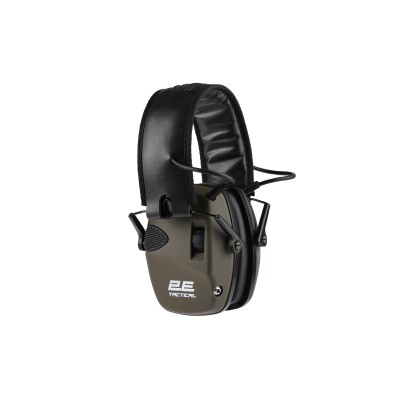 Тактичні захисні навушники 2E Pulse Pro Army Green NRR 22 dB, активні
