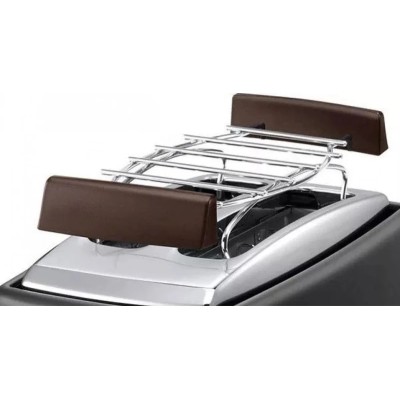 Тостер DeLonghi Icona Vintage 900Вт, метал, односторонній підігрів, чорний (CTOV2103BK)