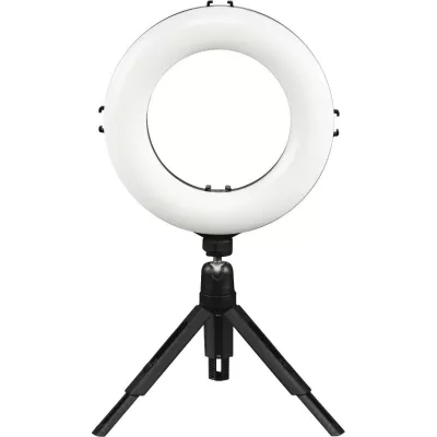 Трипод смартфону Hama Smart-80 V2, кулястий, 9.5cм, Bluetooth, зі світлодіодним кільцем, чорний