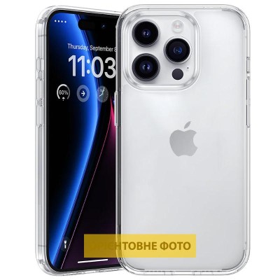 TPU чохол Epic Transparent 1,5mm для Apple iPhone 17 (6.3") Безбарвний (прозорий)